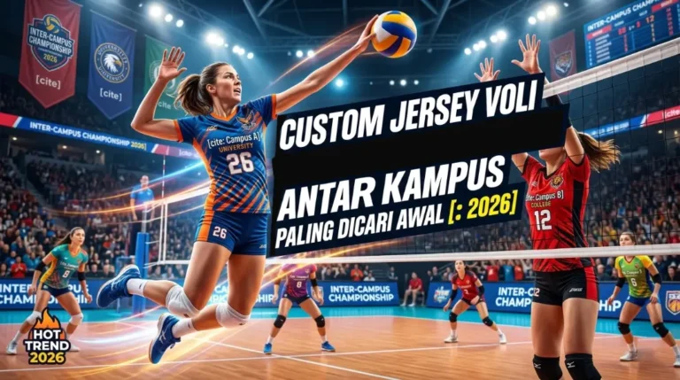 Custom Jersey Voli Turnamen Antar Kampus Paling Dicari Awal 2026