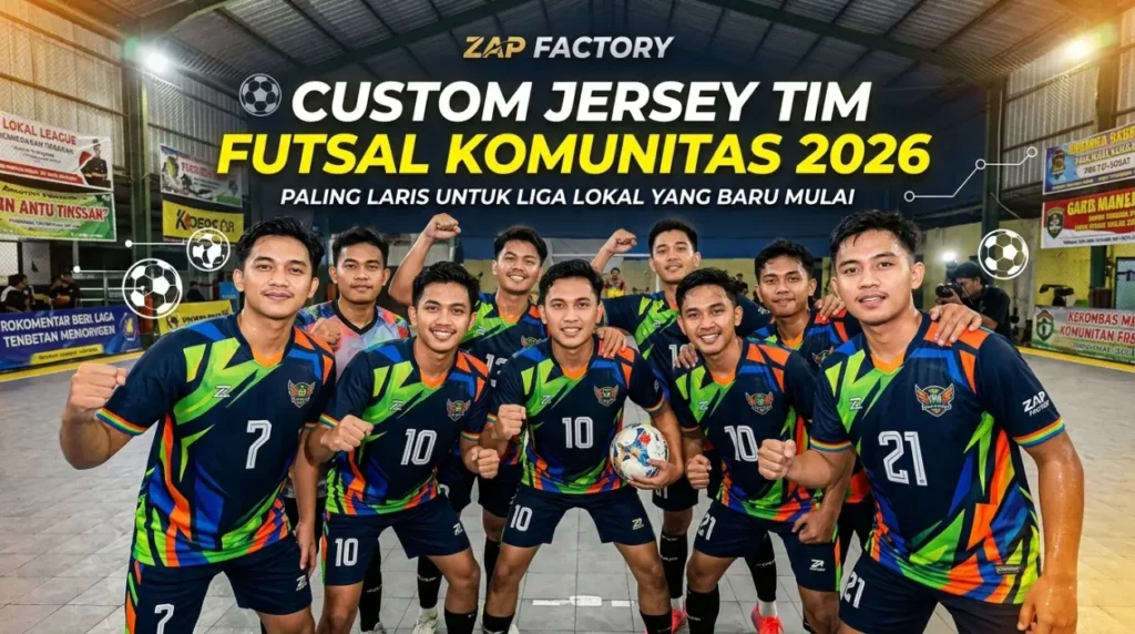 Custom Jersey Tim Futsal Komunitas 2026 Paling Laris untuk Liga Lokal yang Baru Mulai